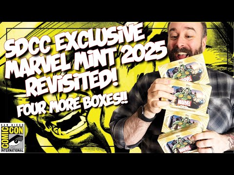 Видео: Эти коробки полны сока?! — Открываем ещё четыре коробки Marvel Mint 2025, эксклюзивных для SDCC!