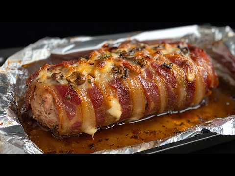 Видео: Великолепная свиная вырезка с начинкой — блюдо, которое захочется готовить снова и снова!