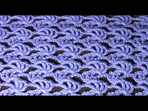Видео: Узор красивый крючком. Вязать просто