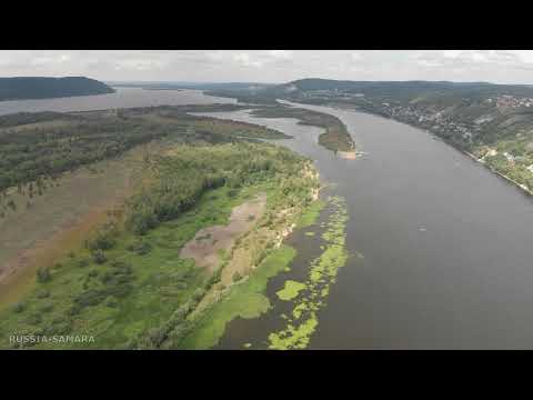 Видео: Остров Зелёненький / Красноглинский  район / лето, Вертолётка, река Волга / город Самара / Russia