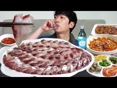 Видео: Сашими из кефали из сырой рыбы!🐟 MUKBANG REALSOUND ASMR EATINGSHOW