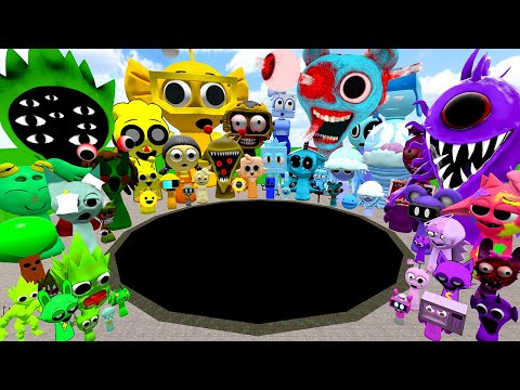 Видео: 🕳️ БОЛЬШАЯ ЯМА КАКОЙ ЦВЕТ SPRUNKI СИЛЬНЕЕ? СПАРТАНСКИЙ УДАР в Gmod