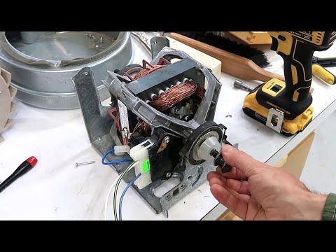 Видео: Подключение и повторное использование двигателя сушилки для белья