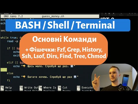 Видео: BASH / SHELL / Terminal з нуля до мідла. Основні команди + топові фішечки. Пишемо скрипти.