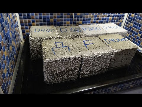 Видео: Газобетон VS Полистиролбетон. Тест на впитывание влаги. Гигроскопичность