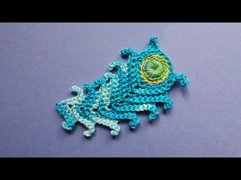 Видео: Crochet peacock feather   Павлинье перо крючком вязание