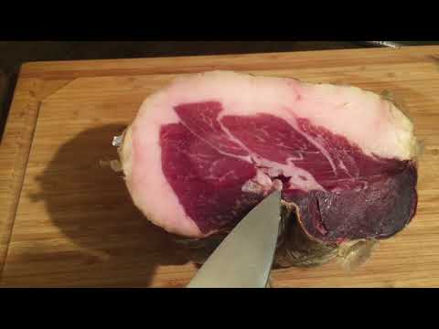 Видео: Дегустация бескостного окорока с выдержкой 1 год. Culatello