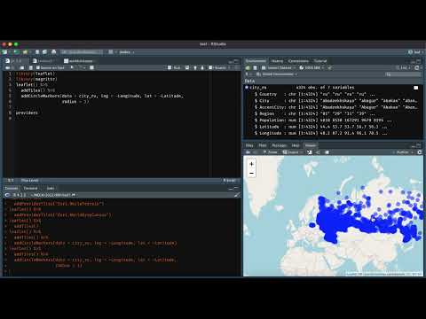 Видео: Практика - Создание интерактивных карт с помощью leaflet