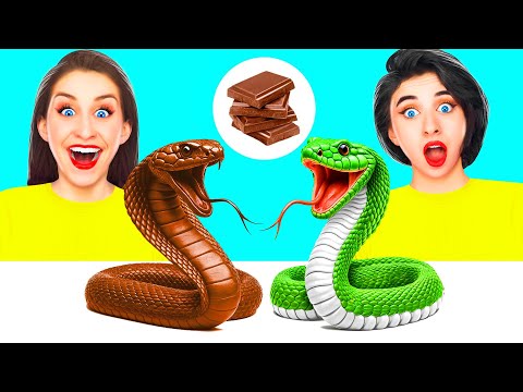 Видео: Челлендж. Шоколадная Еда vs Настоящая еда | Простые Кулинарные Рецепты от Choco DO