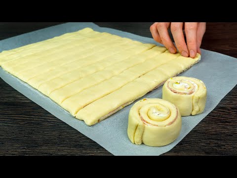 Видео: Готовлю его с закрытыми глазами! Простая и быстрая закуска из слоеного теста