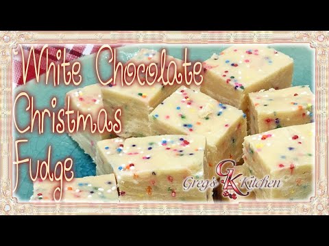 Видео: Рождественская помадка из белого шоколада из 3 ингредиентов