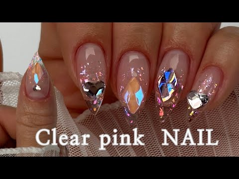 Видео: Sub Eng • Розовый льда 💜 Расширение лопатки ногтей ASMR