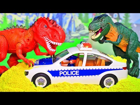 Видео: Мультики про полицию и про динозавров. Мультфильмы с игрушками Playmobil для детей 2020. Сборник!