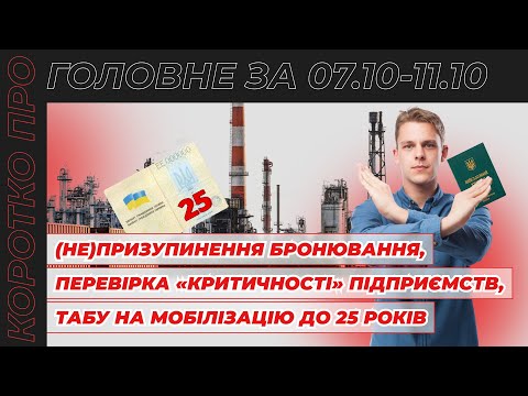 Видео: Коротко про головне за тиждень 07.10 – 11.10.2024