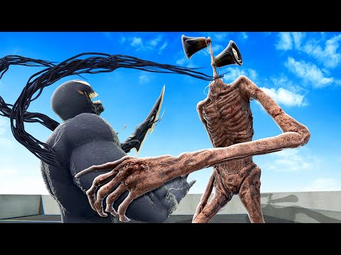 Видео: БОЙ Сиреноголовый в роли Венома — Bonelab VR Mods