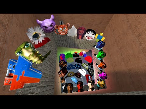 Видео: Семья Nextbots Нико, Nextbot Обунги, Злая семья Munci в лабиринте Gmod