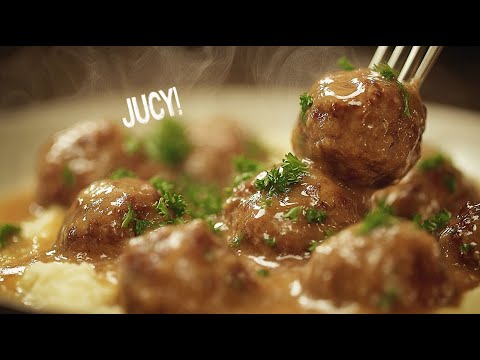 Видео: Самые сочные фрикадельки, которые вы когда-либо пробовали, с кремовым пюре!