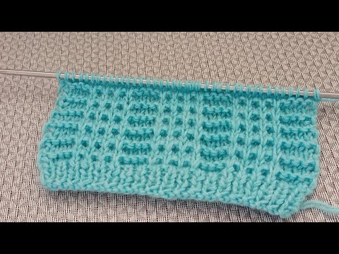 Видео: Красивый и не сложный рельефный узор спицами поворотными и круговыми рядами.