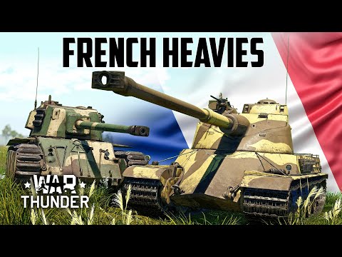 Видео: Французские тяжёлые танки / War Thunder