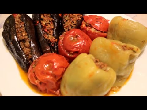 Видео: ДОЛМА из Баклажана, Перца и Помидора АЗЕРБАЙДЖАНСКАЯ!✵Üç bacı dolması✵Delicious Azerbaijani Dolma