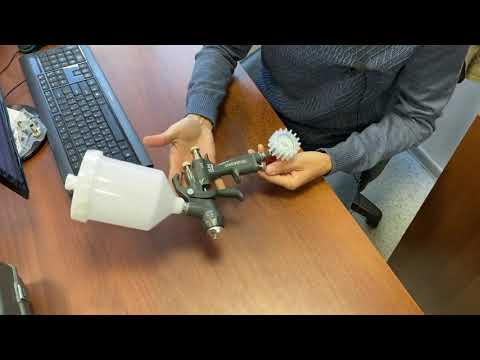 Видео: Что бывает с краскопультом когда его плохо промываешь (Walcom Slim Kombat)