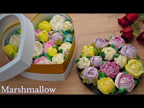 Видео: 🌹Съедобные цветы без духовки и масла! Легкий десерт за 15 минут ▪️ Зефир ▪️ Русский десерт