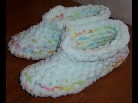 Видео: #тапочки из #Ализе Пуффи