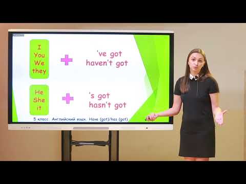 Видео: 5 класс. Английский язык. Конструкции "have - has"
