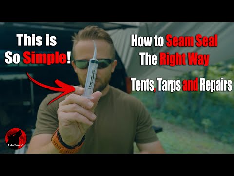 Видео: Большинство людей делают это самым СЛОЖНЫМ способом: герметизируют швы палатки или брезента и вып...
