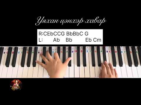Видео: Уяхан цэнхэр хавар/ Piano tutorial