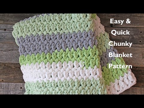Видео: Научитесь вязать крючком узор для толстого одеяла из толстой пряжи для левой руки