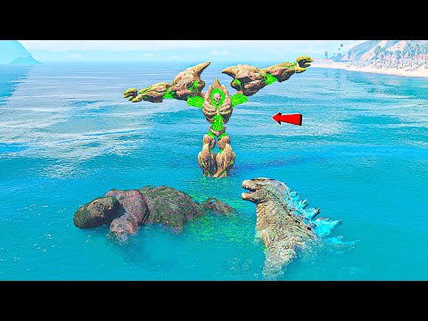 Видео: МЫНА МОНСТР КИНГ-КОНГ пен ГОДЗИЛЛАНЫ ЖЕҢІП ТАСТАДЫ (GTA V)