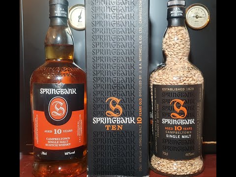 Видео: Виски Springbank. Дегустация и сравнение двух релизов 10-ти летней выдержки.