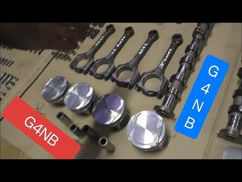 Видео: Капитальный ремонт двигателя с установкой масло форсунки. Хюндай Элантра 1.8 G4NB