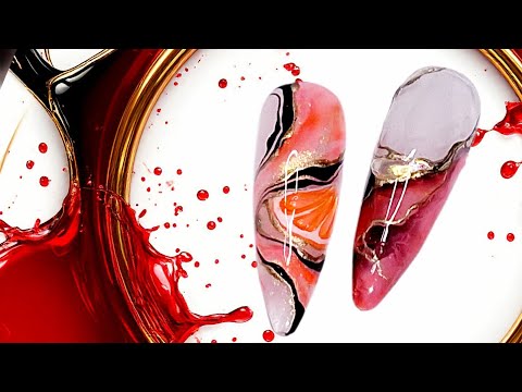 Видео: Стильная летняя абстракция. Идеи летнего маникюра. /Stylish summer abstraction on nails.