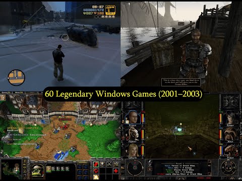 Видео: 60 легендарных игр для Windows за 10 минут (ностальгия по 2001–2003 годам)