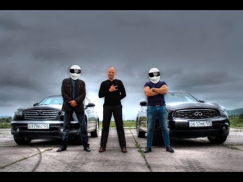 Видео: Top Gear: Infiniti FX35 I поколение vs 35 II поколение (DragRace 402 метра)