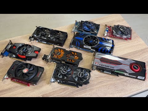 Видео: 9 старых видеокарт за 10500 рублей! + Помогаем Жене с ноутбуком! #HappyPC
