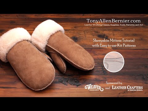 Видео: Как сделать варежки из овчины по выкройкам. Выкройки и мастер-классы по изготовлению варежек из о...