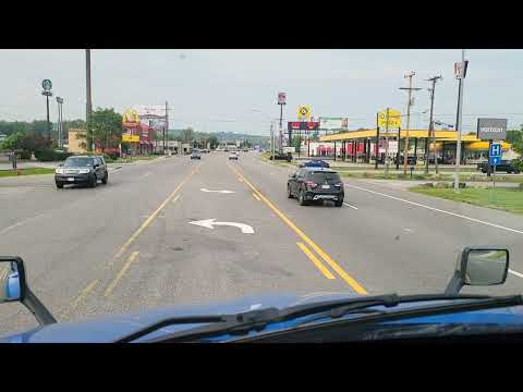 Видео: Дальнобой США. С оверсайзом через посёлки... объезжаем ремонт дороги.