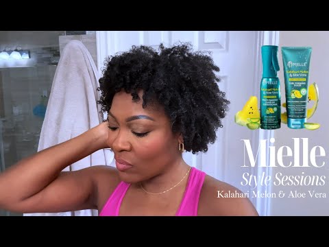 Видео: Средство Mielle Kalahari Melon & Aloe Vera Wash & Go: Короткие, естественно вьющиеся волосы 4a/4b