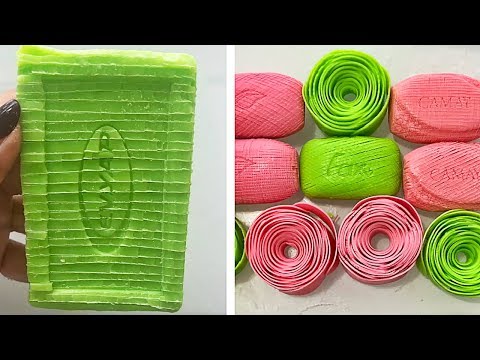 Видео: Асмр мыло резки | Удовлетворительное видео [ASMR] #17