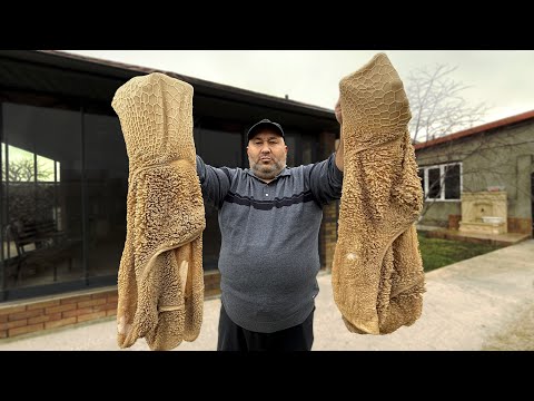 Видео: Покажем как чистить Баранью Требуху (Рубец)  Приготовили Вкусный Ужин.