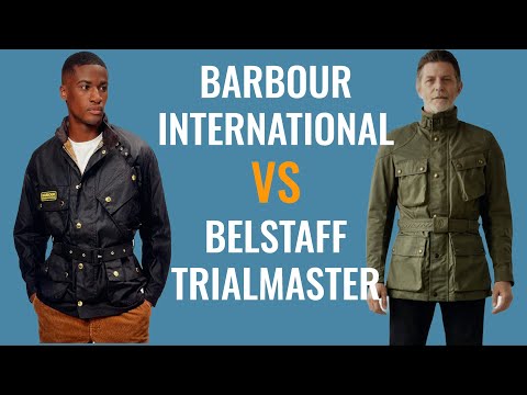 Видео: Barbour International против Belstaff Trialmaster | Обзор посадки, качества и стиля