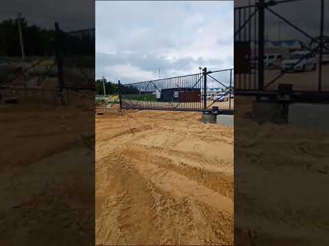 Видео: Решетчатые откатные ворота Came
