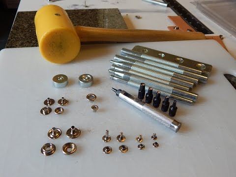 Видео: LeatherWork9/Кнопки, заклепки, люверсы