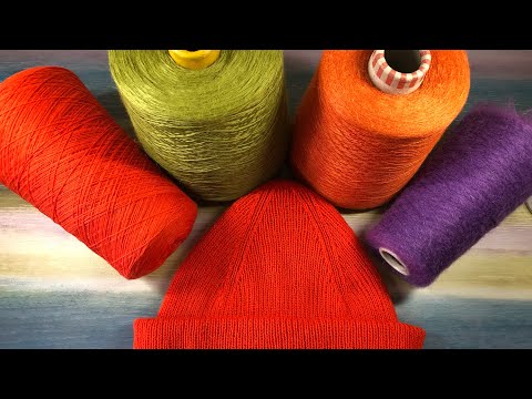 Видео: Бобинная пряжа. Новинки в моей коллекции. Шапка спицами из кашемира.