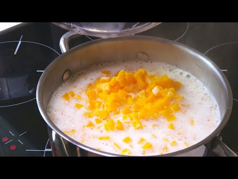 Видео: Пшенная каша на молоке с тыквой. Рецепт вязкой каши. Milk porridge with pumpkin.