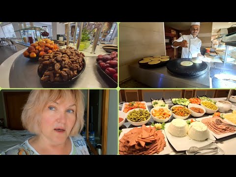 Видео: Тунис Хаммамет.Завтрак в отеле Bel Azur  .Красивый пляж 🌴 Тёплое бушующее море  🌊 