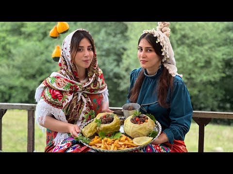 Видео: Повседневная жизнь в деревне: мясной фарш со свежим картофелем